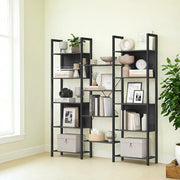 5 Tier Bookcase with 14 Open Shelves and Sturdy Metal Frame for Home Office by Vasagle