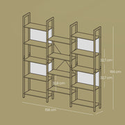 5 Tier Bookshelf with 14 Open Shelves and Sturdy Metal Frame for Home Office by Vasagle