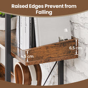 5 Tier Bookcase with Spacious Storage Shelves for Home or Office Organisation by Vasagle