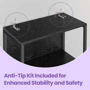 6 Tier Bookshelf with Dimmable LED Lights and Steel Frame for Modern Storage by Vasagle