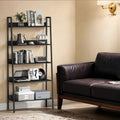 5 Tier Ladder Shelf Narrow Bookcase for Home Office or Living Room Storage by Vasagle
