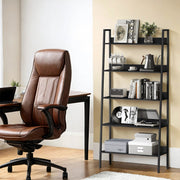 5 Tier Ladder Shelf Narrow Bookcase for Home Office or Living Room Storage by Vasagle