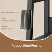 5 Tier Ladder Shelf Narrow Bookcase for Home Office or Living Room Storage by Vasagle