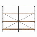 Industrial Style Bookcase with 4 Shelves for Living Room or Office Storage by Vasagle 120 x 30 x 109cm VASAGLE