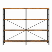 Industrial Style Bookcase with 4 Shelves for Living Room or Office Storage by Vasagle 120 x 30 x 109cm VASAGLE