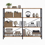 Industrial Style Bookcase with 4 Shelves for Living Room or Office Storage by Vasagle 120 x 30 x 109cm VASAGLE