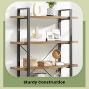 5 Tier Wooden Bookshelf Freestanding Storage Rack for Home or Office by Vasagle