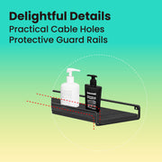 L Shaped Floating Corner Shelves Set of 2 Space Saving Wall Mounted Storage by Vasagle