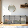 Modular Indoor Pet Playpen with Secure Floor Panel for Small Animals by Songmics