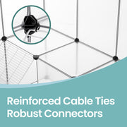 White Rabbit and Guinea Pig Enclosure for Small Pets Indoor Playpen by Songmics