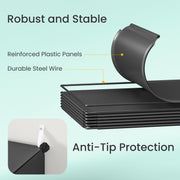 10 Slot Interlocking Plastic Shoe Rack Modular Storage Unit for Hallway or Bedroom by Songmics