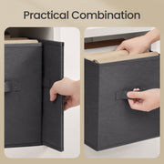 9 Cube Modular Storage Unit with Fabric Boxes Space Saving Shelves by Songmics