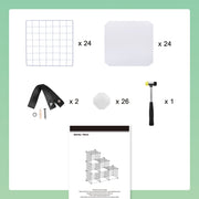 6 Compartment Mesh Storage Cabinet DIY Cube Organiser with Free Mallet by Songmics