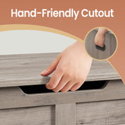 Farmhouse Style Storage Bench and Chest with Safety Hinges for Hallway or Bedroom by Vasagle