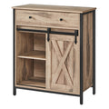Vasagle Freestanding Storage Sideboard with Sliding Barn Door for Living Room or Hallway 70x30x80cm VASAGLE