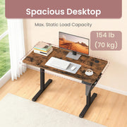 Electric Height Adjustable Standing Desk Ergonomic Sit Stand Workstation by Vasagle VASAGLE