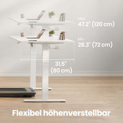 Electric Height Adjustable Desk 140x80 cm with USB C Port Ergonomic Workspace by Vasagle VASAGLE