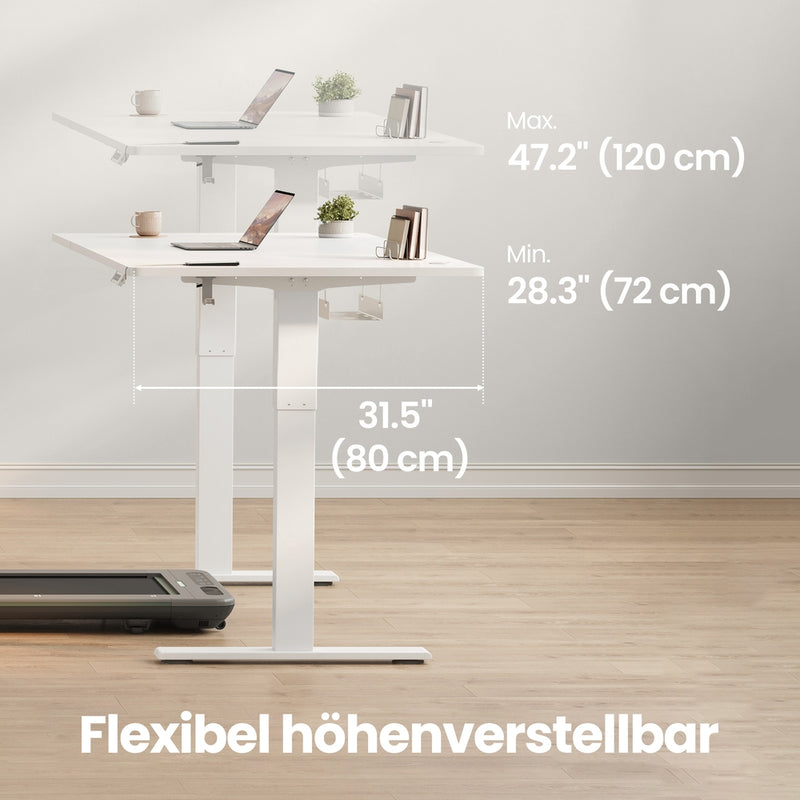 Electric Height Adjustable Desk 140x80 cm with USB C Port Ergonomic Workspace by Vasagle VASAGLE