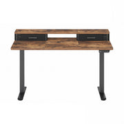 Electric Height Adjustable Standing Office Desk with Power Outlet 120x60 cm by Vasagle