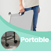Rolling Laundry Basket with 4 Removable Bags and Wheels for Easy Sorting by Songmics