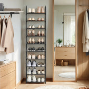 10 Tier Shoe Rack Tower with Shelves for Organising Footwear and Saving Space by Songmics
