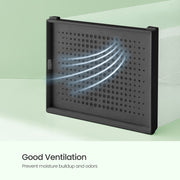 Stackable Shoe Storage Boxes Pack of 18 Clear Organisers with Front Door by Songmics