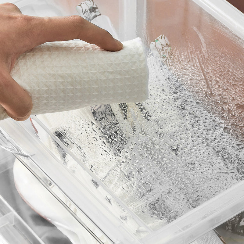 Set of 6 Stackable Plastic Shoe Boxes with Front Door Fits Up to UK Size 11 by Songmics