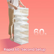 Set of 12 Stackable Foldable Shoe Storage Boxes for up to Size 13 Trainers by Songmics