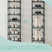 10 Tier Shoe Rack Freestanding Shoe Storage Shelf Organiser for Entryway by Songmics