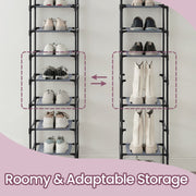 10 Tier Shoe Rack Freestanding Shoe Organiser Shelf for Hallway and Closet by Songmics