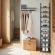 10 Tier Shoe Rack Freestanding Shoe Organiser Shelf for Hallway and Closet by Songmics