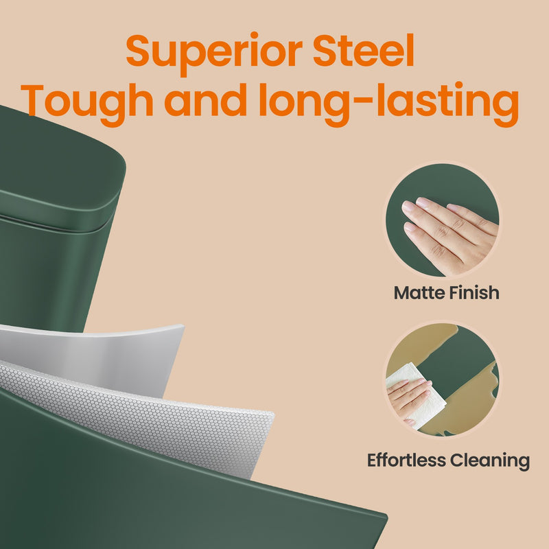 30L Pedal Bin with Soft Close Lid and Removable Inner Bucket Stainless Steel by Songmics