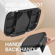 White 68L Kitchen Pedal Bin with Lid Large Metal Waste Rubbish Bin for Home by Songmics