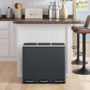 Removable inner bucket with metal handle for the kitchen bin
