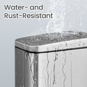 10L Bathroom Bin with Lid and Soft Close Mechanism Ideal for Toilet or Ensuite by Songmics