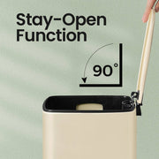 20L Kitchen Bin with Soft Close Lid and Stay Open Feature for Rubbish Waste by Songmics