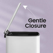 20L Kitchen Pedal Bin Soft Close Lid with Stay Open Feature for Rubbish Waste by Songmics