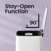 20L Kitchen Pedal Bin Soft Close Lid with Stay Open Feature for Rubbish Waste by Songmics