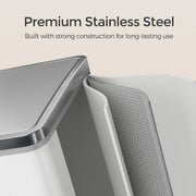 60L Double Kitchen Bin with Lids and Pedals Two 30L Compartments Waste Separator by Songmics