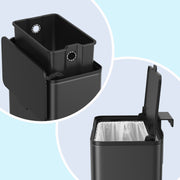 8 Litre Hanging Kitchen Bin with Lid Wall or Cupboard Mounted Rubbish Bin by Songmics