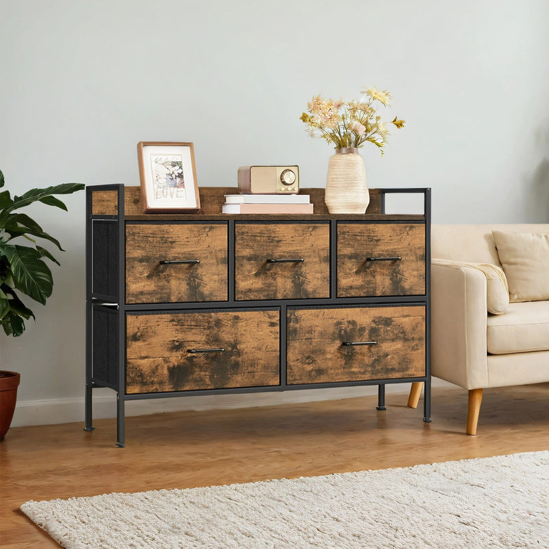 Modern Chest of Drawers with 4 Spacious Storage Drawers for Bedroom Organisation by Songmics