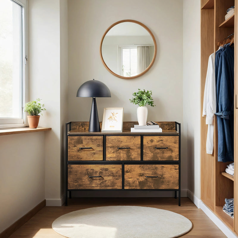 Modern Chest of Drawers with 4 Spacious Storage Drawers for Bedroom Organisation by Songmics