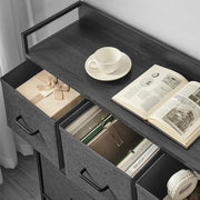 Grey Dresser with 7 Spacious Fabric Storage Drawers for Bedroom Organisation by Songmics