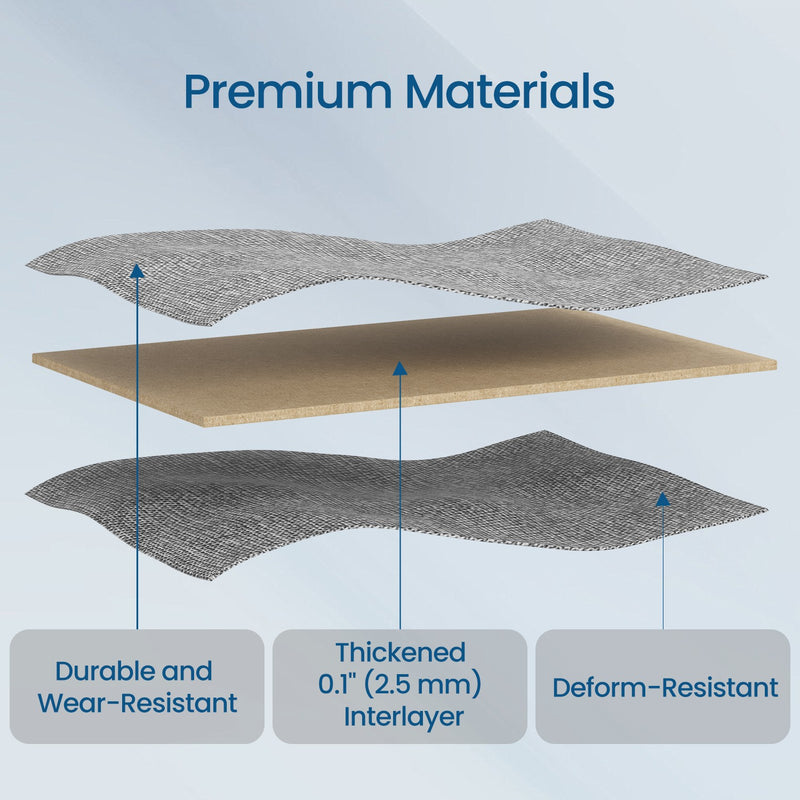 Dresser With 7 Spacious Grey Fabric Drawers for Bedroom Storage by Songmics, 28.5x98x85cm