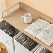 7 Drawer Dresser With Fabric Drawers Spacious Storage for Bedroom Organisation by Songmics, 98x28.5x85cm