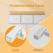 7 Drawer Dresser With Fabric Drawers Spacious Storage for Bedroom Organisation by Songmics, 98x28.5x85cm