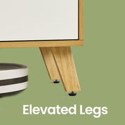 Wooden TV Stand 140 cm with Storage Cabinets Fits TVs up to 60 Inches by Vasagle