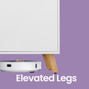 White TV Cabinet for TVs up to 60" with shelves & Cupboards by Vasagle VASAGLE