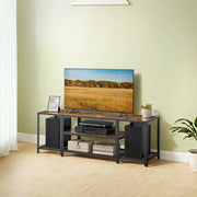 Industrial TV Stand for TVs up to 65 Inches with 3 Tiers Storage for Living Room by Vasagle