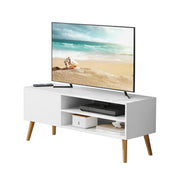 White Wooden TV Stand Cabinet with Storage for TVs up to 55 Inches for Living Room by Vasagle VASAGLE
